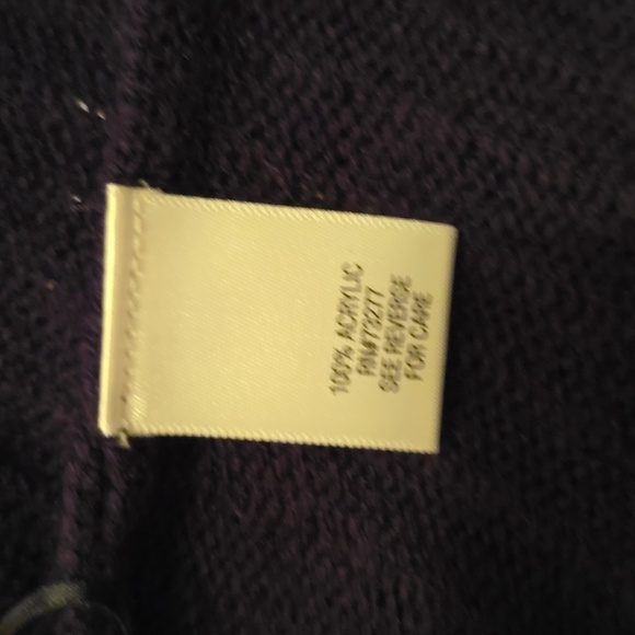 CROFT AND BARROW BRAND WOMEN'S NAVY BLUE OPEN CARDIGAN SWEATER SIZE LARGE - Picture 16 of 16